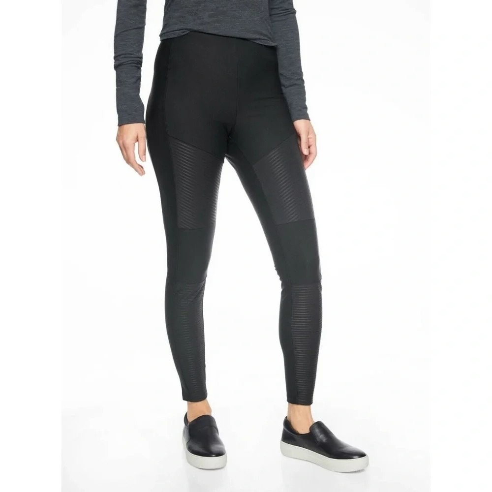 Athleta Madison Moto Tight 383903 in Black